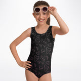 Youth One Piece Shark Tooth Swimsuit - FREE SHIPPING