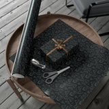 Shark Tooth Wrapping Paper - Black