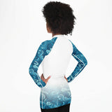 PREMIUM WOMEN'S WAVES AND MEGALODON RASH GUARD - FREE SHIPPING