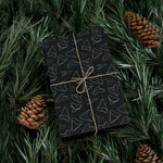 Shark Tooth Wrapping Paper - Black
