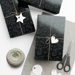 Shark Tooth Wrapping Paper - Black