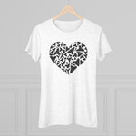 Shark Tooth Love - Women's Slim Fit - Tri-Blend