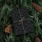 Shark Tooth Wrapping Paper - Black