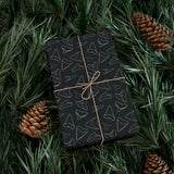 Shark Tooth Wrapping Paper - Black