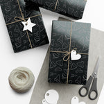 Shark Tooth Wrapping Paper - Black