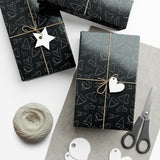 Shark Tooth Wrapping Paper - Black