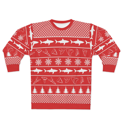 The Shark Tooth Ugly Sweater - Red