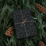 Shark Tooth Wrapping Paper - Black