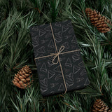 Shark Tooth Wrapping Paper - Black