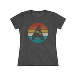 Retro Megalodon - Women's Slim Fit - Tri-Blend