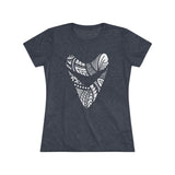 Tribal Megalodon - Women's Slim Fit - Tri-Blend