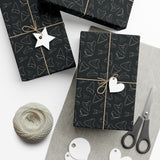 Shark Tooth Wrapping Paper - Black