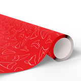 Shark Tooth Wrapping Paper - Red