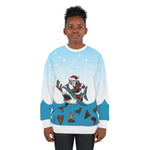 Santa Riding Shark Ugly Sweater