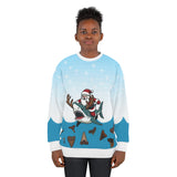 Santa Riding Shark Ugly Sweater