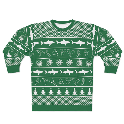 The Shark Tooth Ugly Sweater - Green