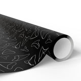 Copy of Shark Tooth Wrapping Paper - Black