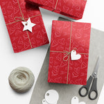 Shark Tooth Wrapping Paper - Red