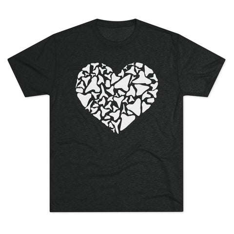 Shark Tooth Love - Tri-Blend