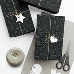 Shark Tooth Wrapping Paper - Black