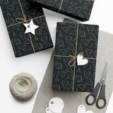 Shark Tooth Wrapping Paper - Black