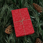 Shark Tooth Wrapping Paper - Red
