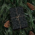 Shark Tooth Wrapping Paper - Black