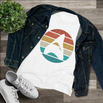 Retro Megalodon - Women's Slim Fit - Tri-Blend