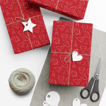 Shark Tooth Wrapping Paper - Red
