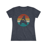 Retro Megalodon - Women's Slim Fit - Tri-Blend