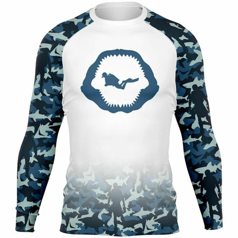 PREMIUM MEN'S CAMO SCUBA RASH GUARD - FREE SHIPPING