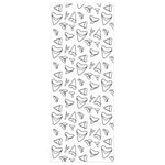 Shark Tooth Wrapping Paper - White