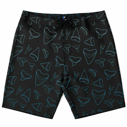 SHARK TOOTH BOARD SHORTS - FREE SHIPPING