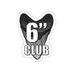 Megalodon 6 Inch Club Sticker
