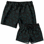 Dad & Son Matching Shark Tooth Pattern Swim Suit - FREE SHIPPING!
