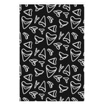 Shark Tooth Wrapping Paper - Black