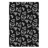 Shark Tooth Wrapping Paper - Black
