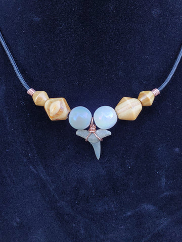 Golden Beach Lemon Shark Tooth Necklace