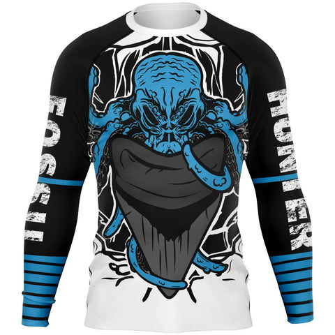 PREMIUM MEN'S MEGALODON RASH GUARD - FREE SHIPPING