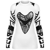 PREMIUM WOMEN'S TRIBAL MEGALODON RASH GUARD - FREE SHIPPING