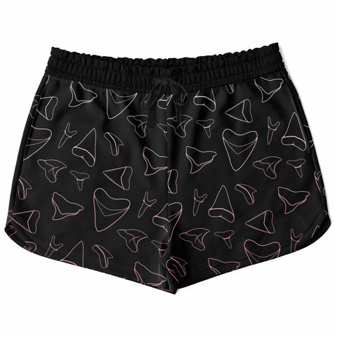 Women's Shark Tooth Shorts - Pink - FREE SHIPPING