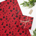 Fossil Wrapping Paper - Red